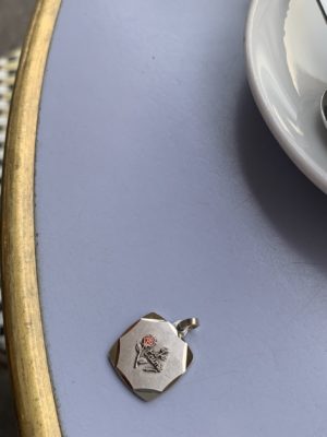 "Je T'aime" Vintage Pendant