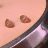 "Plume" Vintage Earrings -Rose