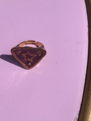 Vintage "Star" Ring -Violet