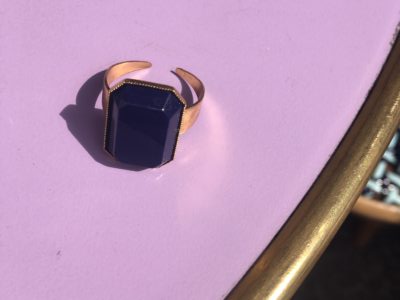 Vintage "Seventy" Ring -Blue