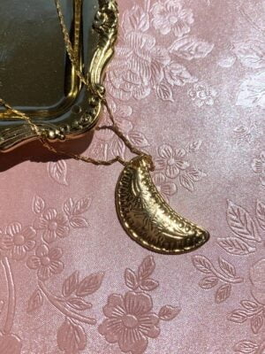 "Lune Croissant" Vintage Necklace