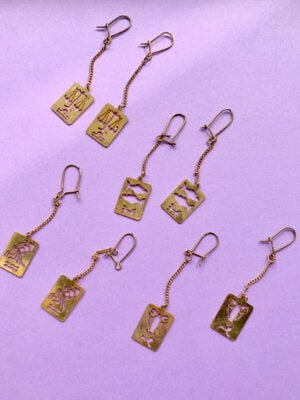 Vintage "Astrologique" Earrings