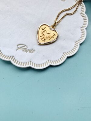 "Je T'aime" Vintage Necklace