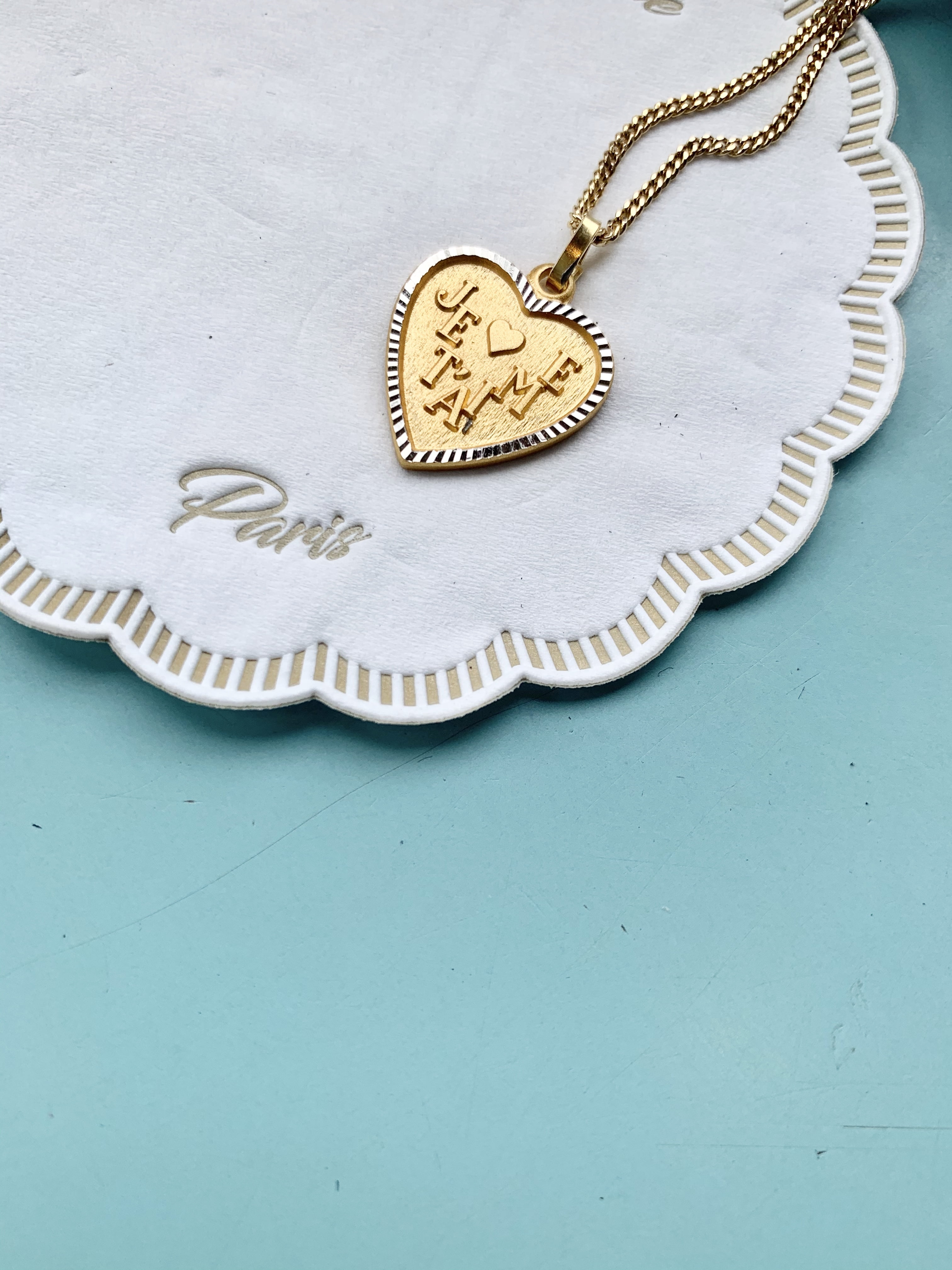 "Je T'aime" Vintage Necklace