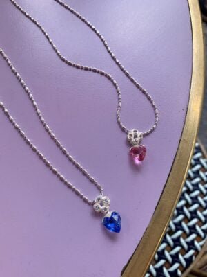 Vintage "Petit Coeur" Necklace -Silver