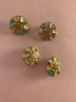 Vintage "Panorama" Clip On Earrings