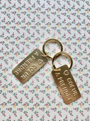 "Coeur à Prendre" Vintage Keyring