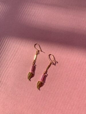 "Petite Feuille" Vintage Earrings