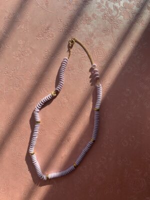 "Mignonette" Vintage Necklace -  Lilac