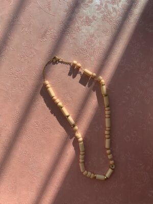 "Mignonette" Vintage Necklace -  Cream
