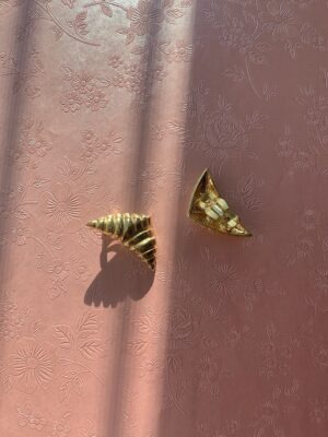 "Viennoiserie" Vintage Clip On Earrings