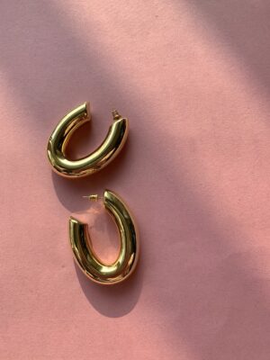 "Voilà" Vintage Gold Plated Hoops