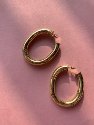 "Variété" Vintage Gold Plated Hoops