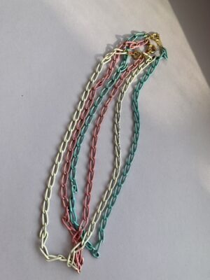 Confetty Chain Vintage  Necklace