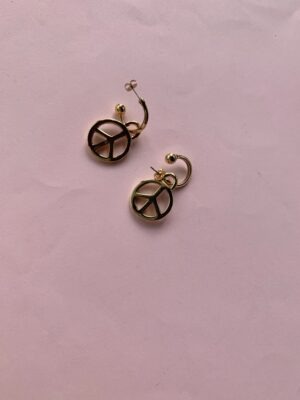 "Paix" Vintage Earrings