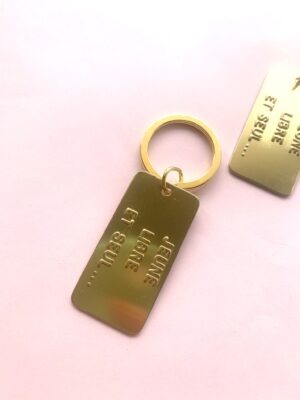 "Message" Vintage Keyring