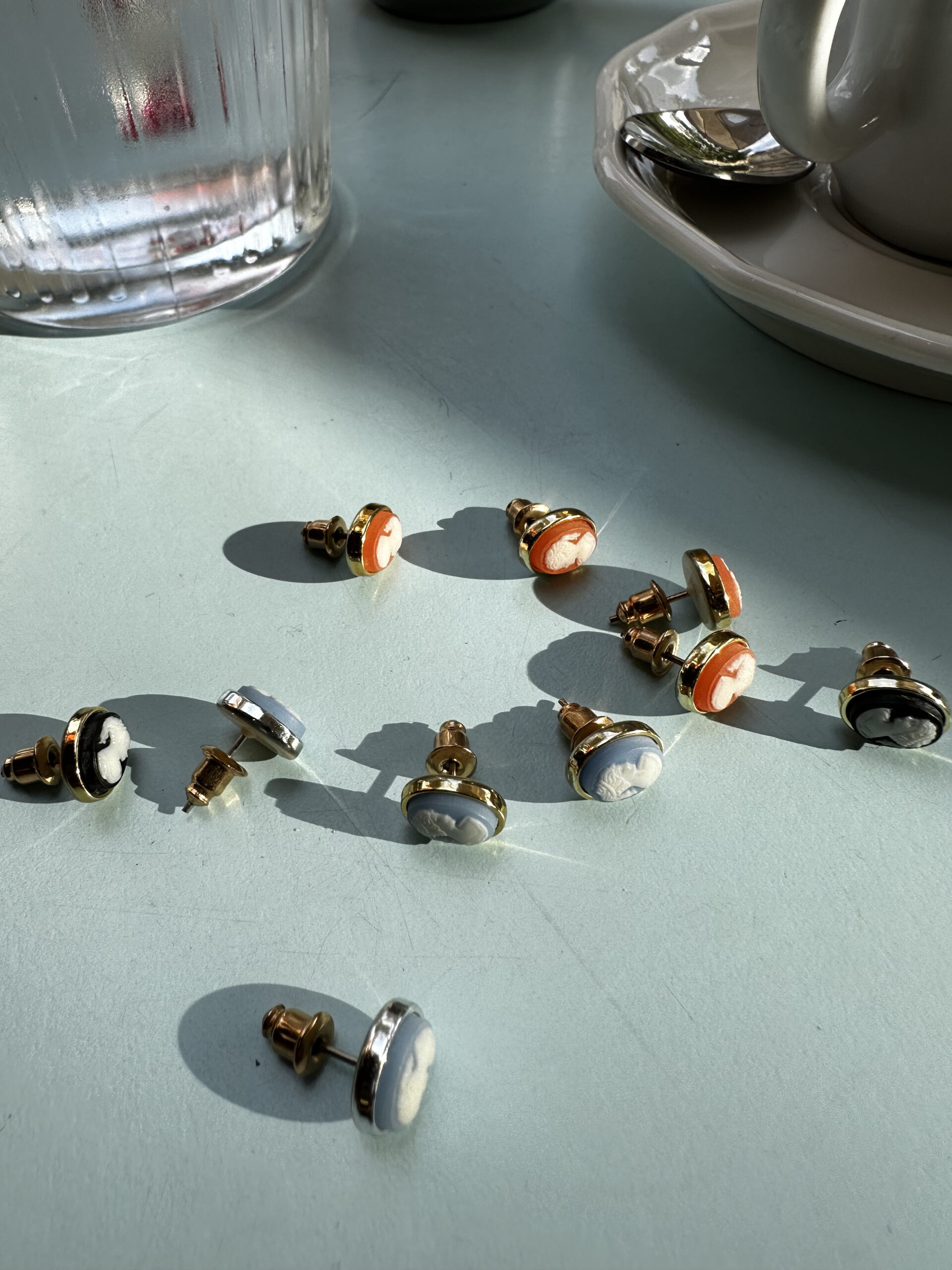 Bijou Du Jour "Mini Cameo" Vintage Earrings