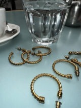 "Patisserie" Vintage Hoops