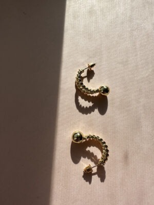 "Virgule" Vintage Earrings