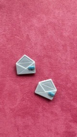 CONFETTY ARCHIVE "Love Letter" Vintage Brooch