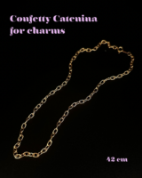 "Confetty Catenina For Charms" Short- 42 cm -Made In Italy