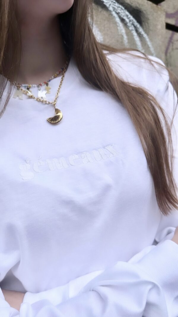 Astrologique Long Sleeve Tee SDG Studio/Copertinamia X CONFETTY -White On White