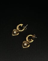 "Cuoricino" Vintage Earrings- Gold Plated <3