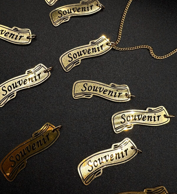 "Souvenir" Engraved Charm