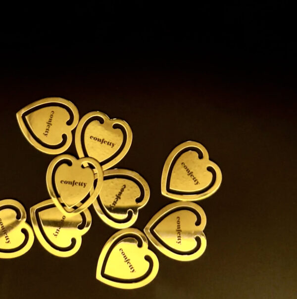 "Confetty" Logo Engraved Bookmark