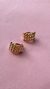 "Amants" Clip On Vintage Earrings