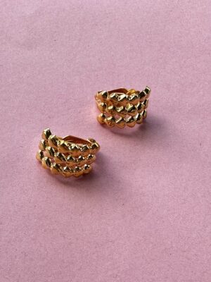 "Amants" Clip On Vintage Earrings