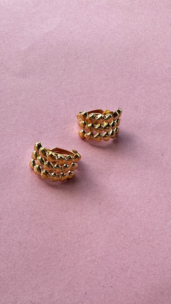 "Amants" Clip On Vintage Earrings