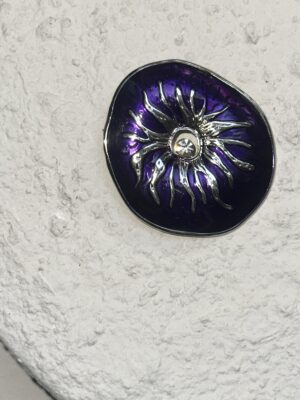 "Soleil" Vintage Brooch - Purple