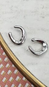 "Virgule" Vintage Earrings